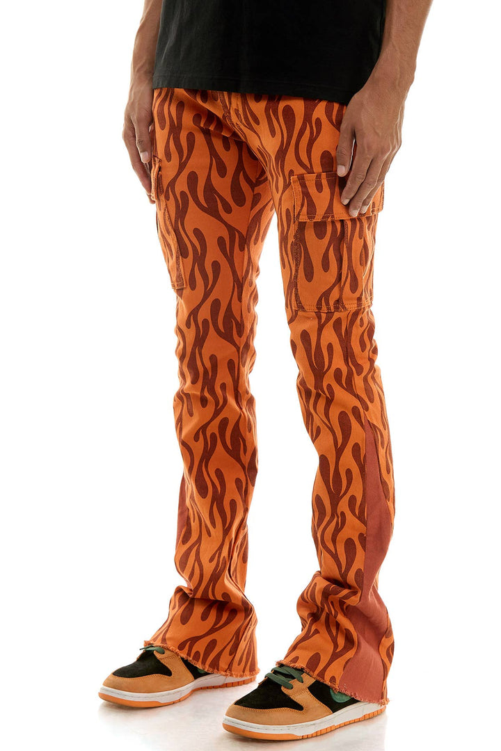 PANTALON SLIM FLAMME - Paradiseofmode
